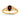 14K 6x4mm Oval Garnet ring - Image 1