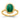 14k Gold Malachite Cabochon Ring - Bold Statement Piece for Unique Style - Image 1