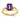 14k White Gold Amethyst and Diamond Ring, Emerald Cut Elegance - Image 1