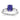 14k White Gold Emerald Cut Tanzanite and Diamond Ring - Image 1
