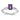 14k White Gold Amethyst & Diamond Emerald Cut Ring - Image 1