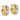 14k Two-Tone Gold Hinged Hoop Earrings for Effortless Style - Image 1