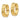 14k Gold Diamond-Cut Hinged Hoop Earrings for Effortless Chic - Image 2