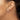 14k White Gold Diamond-Cut Hoop Earrings for Effortless Style - Image 3