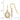 14k Two-tone Textured Intertwined Ovals Dangle French Hook Earrings - Image 3