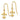 14k Gold Fleur de Lis Dangle Earrings for Effortless Style - Image 1