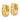 14K Gold Textured Hinged Hoop Earrings for Effortless Style - Image 1