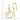 14K Gold Scrolled Heart Dangle Earrings for Effortless Style - Image 4