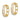 14K Gold Hinged Hoop Earrings with Sparkling CZ Accents - Image 1