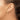 14K CZ Hinged Hoop Earrings - Image 2