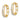 14K Gold CZ Hinged Hoop Earrings for Effortless Everyday Style - Image 1