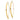 14K Gold Polished Bar Threader Earrings for Effortless Elegance - Image 1