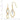 14K Two-Tone Twisted Dangle Earrings for Effortless Style - Image 3