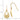 14K Diamond-cut Open Filigree Teardrop Dangle French Hook Earrings - Image 3