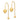 14K Gold Puffed Heart Threader Earrings with Screw-on Beads - Image 1