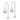 14K White Gold Threader Earrings with Bead Detail - Image 1