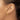 14k Gold Diamond-Cut Hoop Earrings - Polished & Satin Finish - Image 3