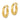 14K Gold Greek Key Hoop Earrings – Modern Design for Effortless Style - Image 2