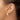 14k White Gold Diamond-Cut Hoop Earrings for Effortless Style - Image 3