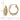 14k Gold Textured Polished Hoop Earrings with White Rhodium - Image 4