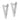 14K White Gold Polished Triangle Hoop Earrings for Effortless Chic - Image 2