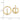 14k Yellow Gold CZ Circle Huggie Hoop Earrings - Image 4