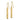 14k Gold Diamond-Cut Bar Dangle Earrings - Image 2
