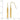 14k Gold Diamond-Cut Bar Dangle Earrings - Image 4