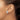 14k White Gold Polished and Satin 7x6mm Fancy Overlap Post Earrings - Image 2