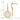 14K White Gold Earth Dangle Earrings in Polished Finish - Image 4