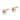 14K Gold Flower and Cross CZ Stud Earrings Set - Three Pairs - Image 5