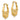 14K Polished Claddagh Hoop Earrings - Image 2