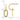 14K Gold Diamond-Cut J-Hoop Dangle Earrings for Effortless Style - Image 4