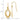 14K Diamond-cut Oval Dangle French Hook Earrings - Image 4
