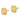 14K Gold Diamond-Cut Puffed Square Button Earrings - Image 2