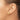 14K Gold Diamond-Cut Puffed Square Button Earrings - Image 3