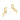 14K Gold Dangle Cross Hoop Earrings for Chic Everyday Style - Image 5