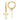 14K Gold Dangle Cross Hoop Earrings for Chic Everyday Style - Image 1