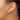 14K Gold Diamond-Cut Miraculous Medal Post Earrings - Image 3