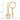 14k Gold Twisted Hoop Earrings with CZ Accents - Modern Dangle Design - Image 3