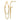 14k Gold V-Design Dangle Chain Earrings for a Trendy Look - Image 1