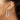 14k White Gold 3x45mm Polished Square Tube Hoop Earrings - Image 2