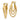 14k Gold Triple Hoop Earrings for Effortless Everyday Style - Image 1