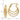 14k Gold Triple Hoop Earrings for Effortless Everyday Style - Image 3