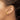 14k Gold Satin Finish Half Ball Post Earrings - Image 2