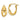 14k Gold Twisted Hoop Earrings for Effortless Chic Style - Image 1