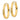 14k Gold Satin and Diamond-Cut Oval Hoop Earrings - Image 1
