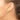 14k Gold Satin and Diamond-Cut Oval Hoop Earrings - Image 2