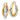14k Two-Tone Double Hoop Earrings for Effortless Everyday Style - Image 1