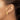 14k 6x18mm Polished Half Hoop Omega Back Non-Pierced Earrings - Image 3